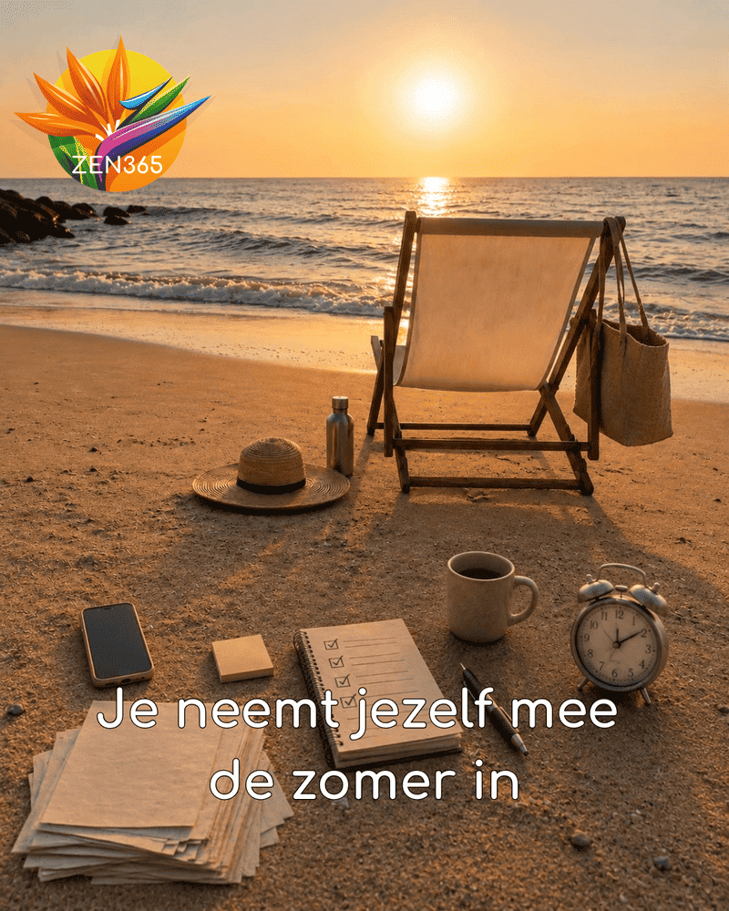 Je neemt jezelf mee de zomer in